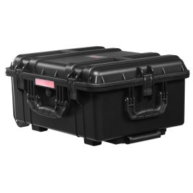 VEVOR Weatherproof Hard Case, Heavy Duty Protective Dry Box Case with Pre-Cut Foam, Wheels & Retractable Pull Handles for Travel, Hunt, Military
