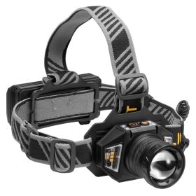VEVOR Rechargeable Headlamp Lightweight Bright LED Headlight 16 Lighting Modes