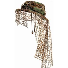 BYO Ghillie Boonie Hat| Boonie color| Woodland (Options: 7)